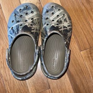 Size 12 kids camouflage crocs